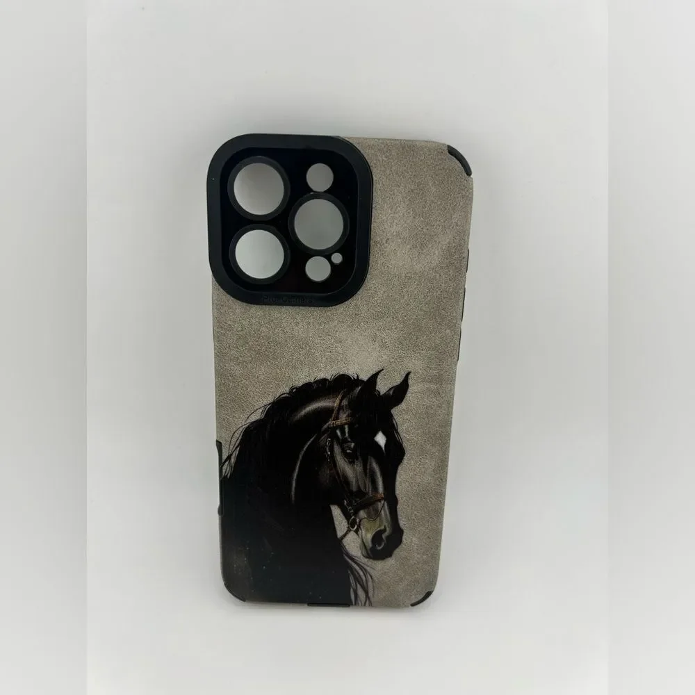 COPY - iPhone 16 Case – Black Horse Design Protective & Stylish